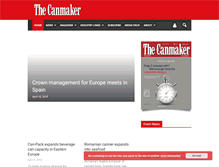 Tablet Screenshot of canmaker.com